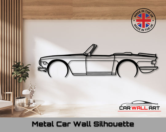 TR6, Silhouette Metal Wall Art