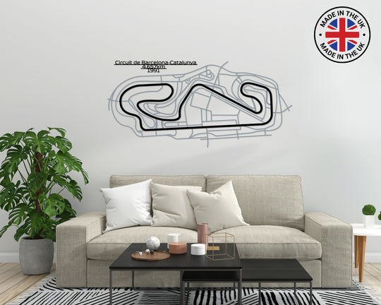 Circuit de Barcelona-Catalunya Metal Wall Art