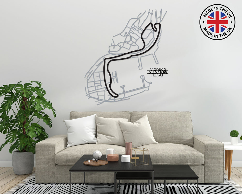 Circuit de Monaco Metal Wall Art