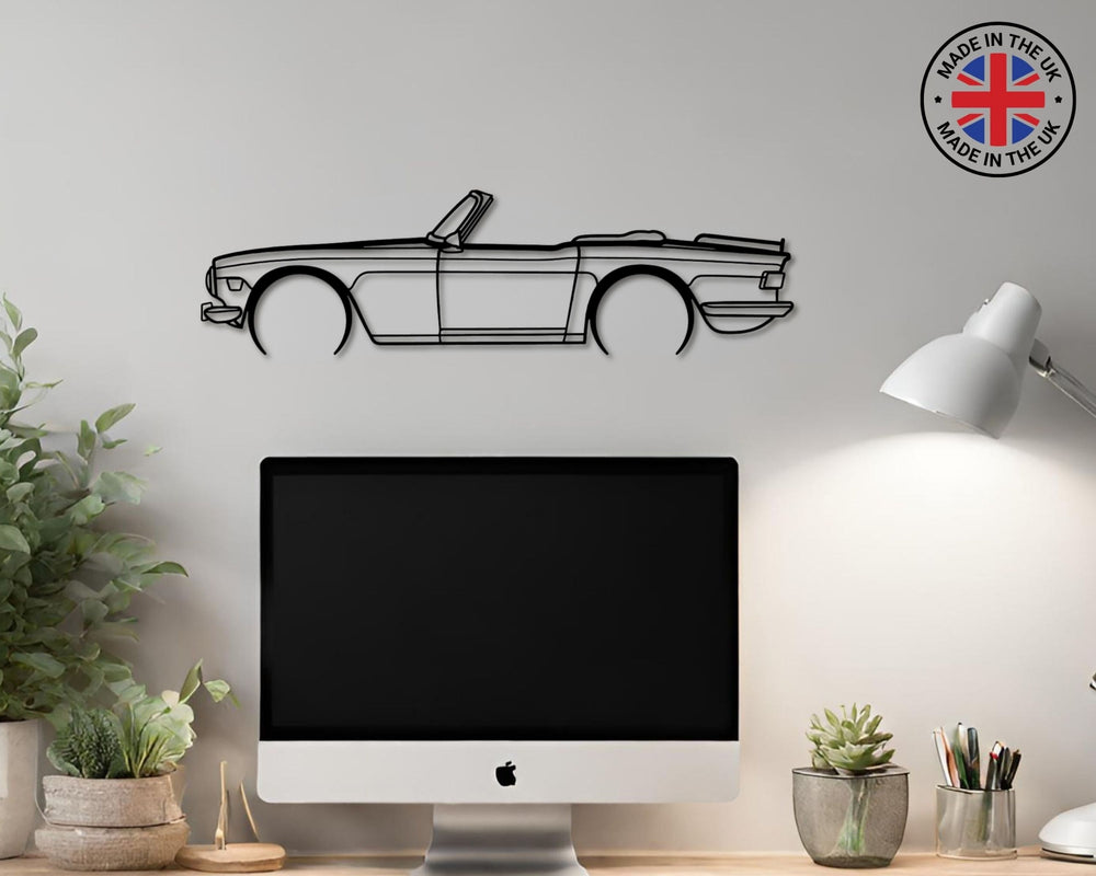 TR6, Silhouette Metal Wall Art