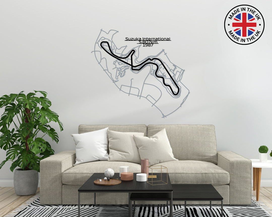 Suzuka International Racing Course Metal Wall Art