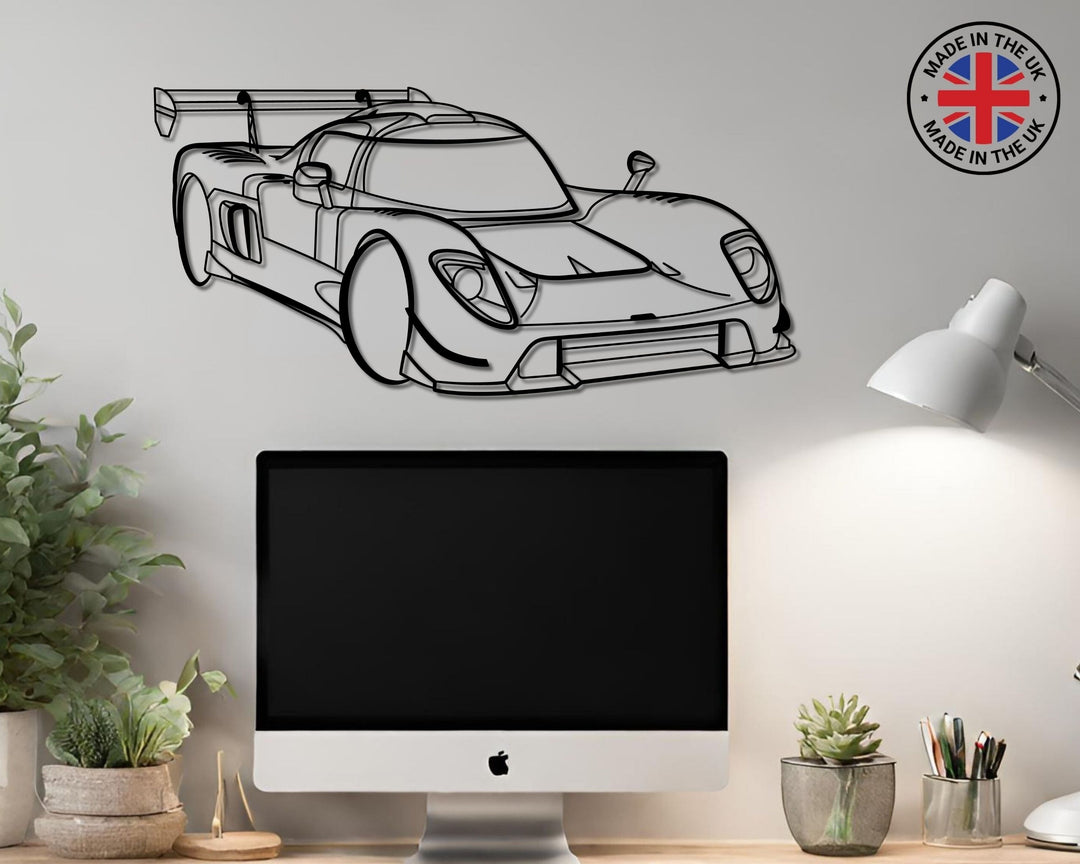 Ultima RS Front Angle, Silhouette Metal Wall Art