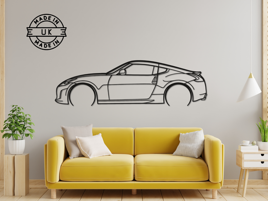 370Z, Detailed Silhouette Metal Wall Art