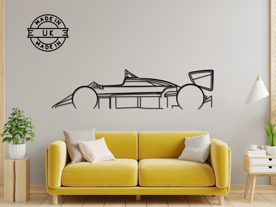 98T, Detailed Silhouette Metal Wall Art