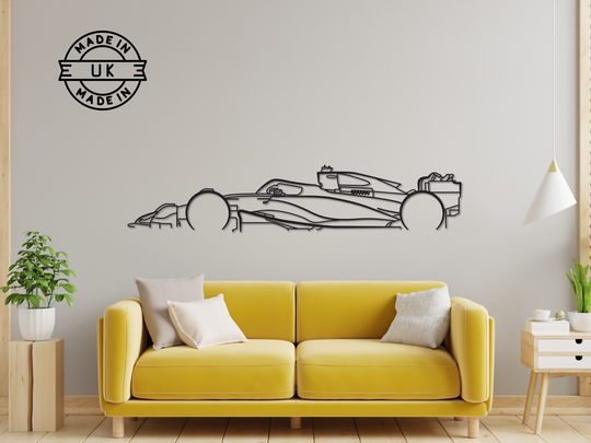 Red Bull RB19 - 2023, Detailed Silhouette Metal Wall Art