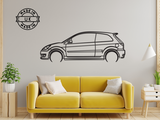 Fiesta ST (2005-2008), Detailed Silhouette Metal Wall Art