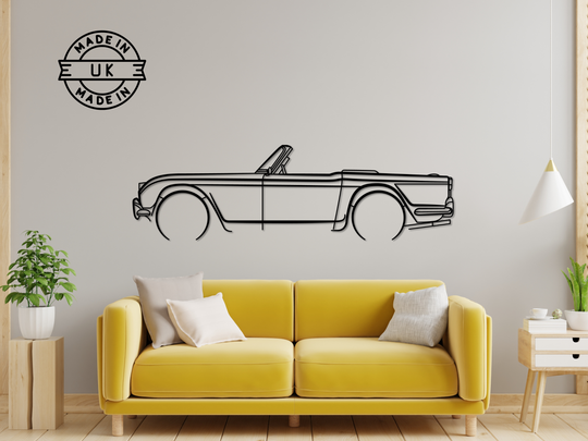 TR4, Detailed Silhouette Metal Wall Art