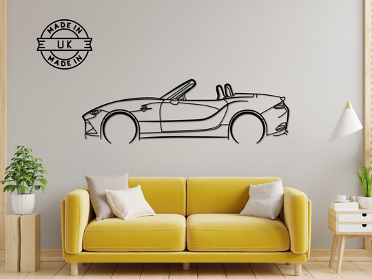 MX5- ND (2015 -2024), Detailed Silhouette Metal Wall Art