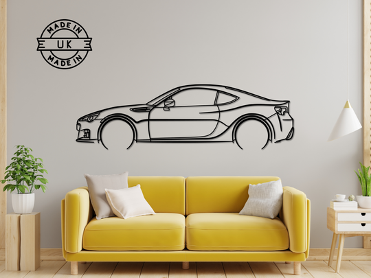 BRZ, Detailed Silhouette Metal Wall Art