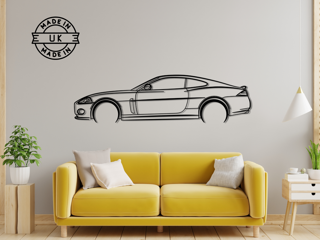 XK ( X150 ), Detailed Silhouette Metal Wall Art