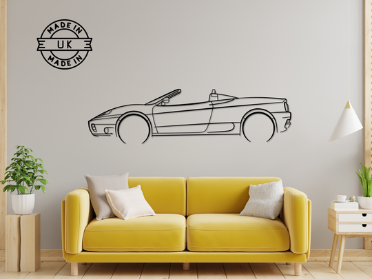 360 Spyder, Detailed Silhouette Metal Wall Art