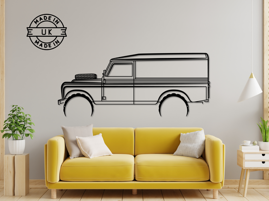 109 series 3, Detailed Silhouette Metal Wall Art