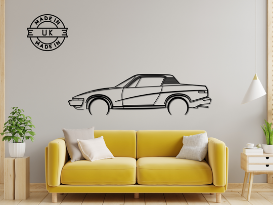 TR7, Detailed Silhouette Metal Wall Art