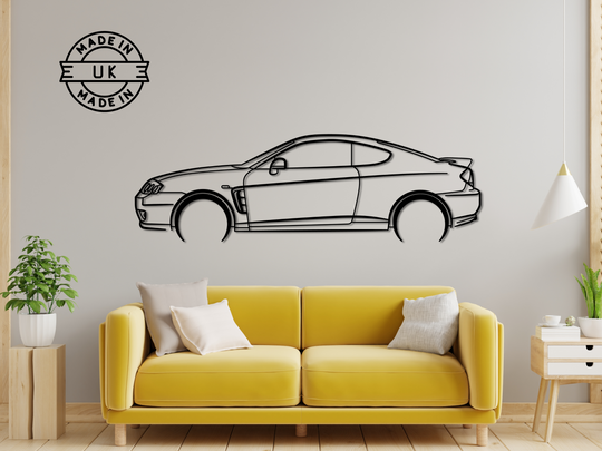 Coupe 02-09, Detailed Silhouette Metal Wall Art