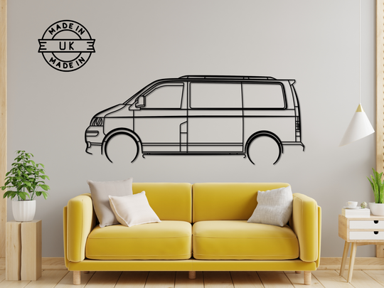 T5 Transporter, Detailed Silhouette Metal Wall Art