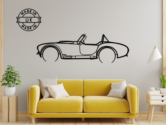 Shelby Cobra, Detailed Silhouette Metal Wall Art