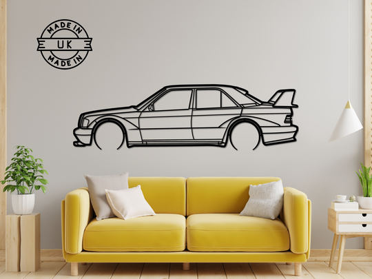 190 Evo, Detailed Silhouette Metal Wall Art