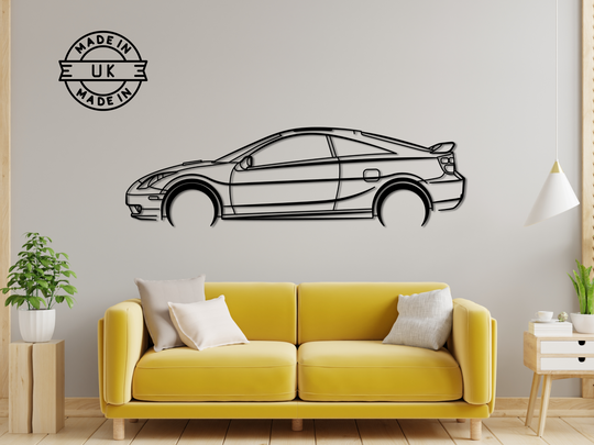 Celica 02-06, Detailed Silhouette Metal Wall Art