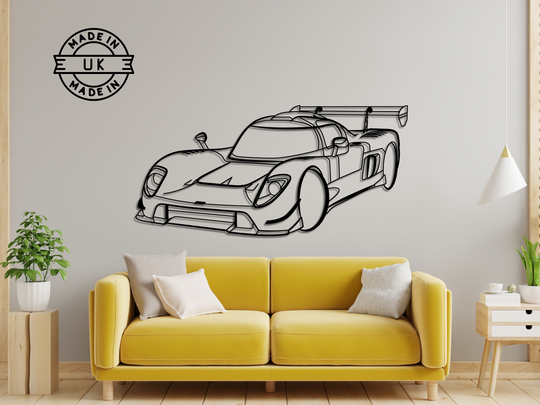 Ultima RS Front Angle, Silhouette Metal Wall Art