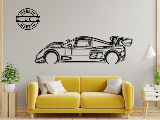 Ultima RS, Detailed Silhouette Metal Wall Art