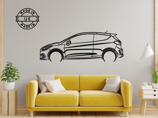 Fiesta ST (2018-2022), Silhouette Metal Wall Art