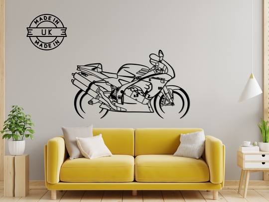 RSV MILLE SP, Detailed Silhouette Metal Wall Art