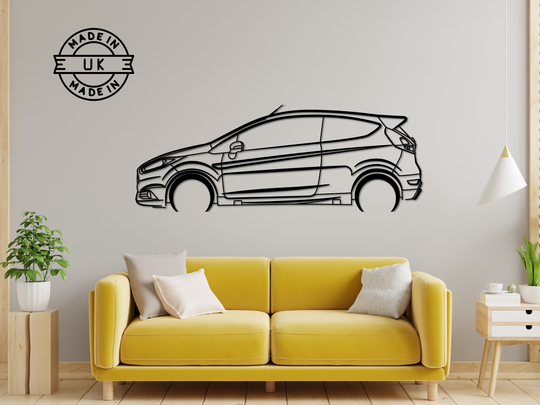 Fiesta ST (2013-2018), Silhouette Metal Wall Art