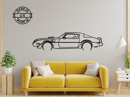 Trans Am, Detailed Silhouette Metal Wall Art