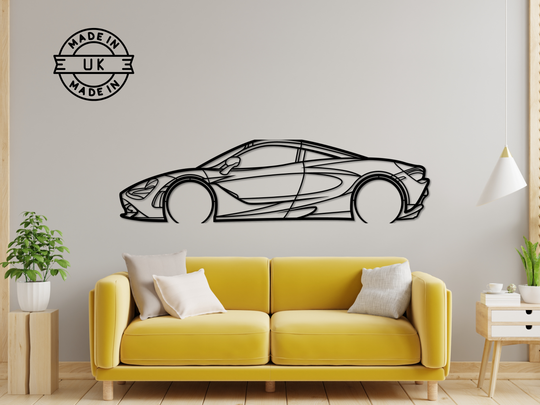 720 S, Detailed Silhouette Metal Wall Art