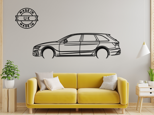 S4 B9 Estate, Detailed Silhouette Metal Wall Art