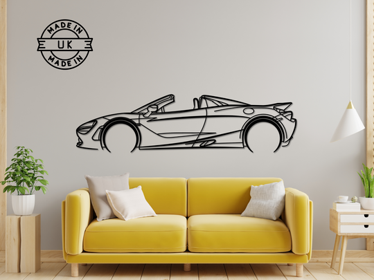 720 Spyder, Detailed Silhouette Metal Wall Art