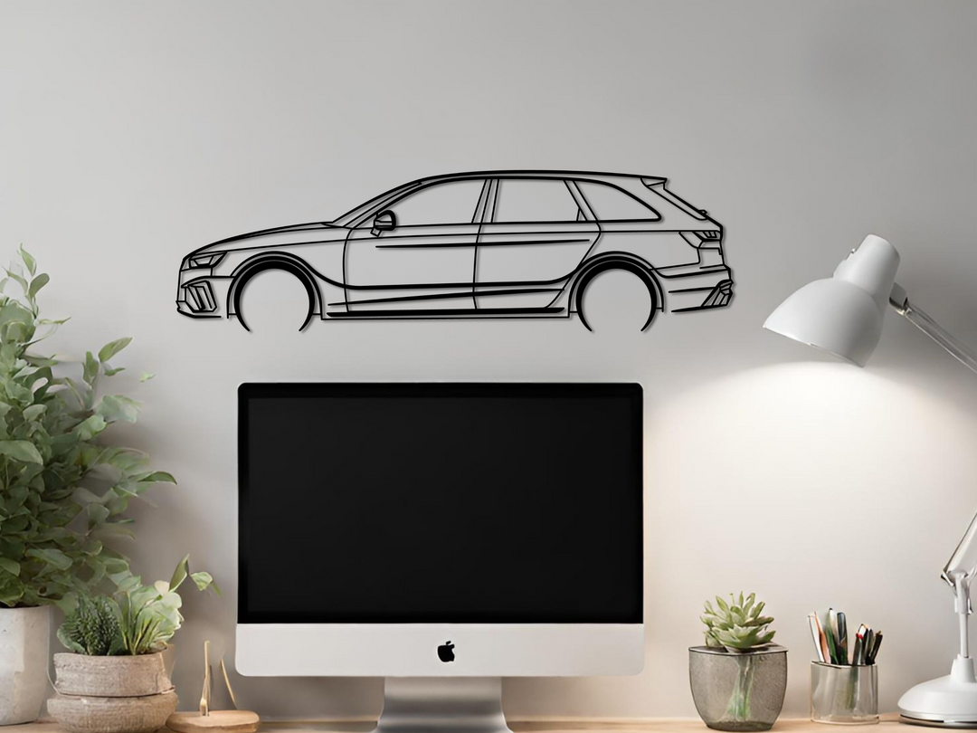 S4 B9 Estate, Detailed Silhouette Metal Wall Art