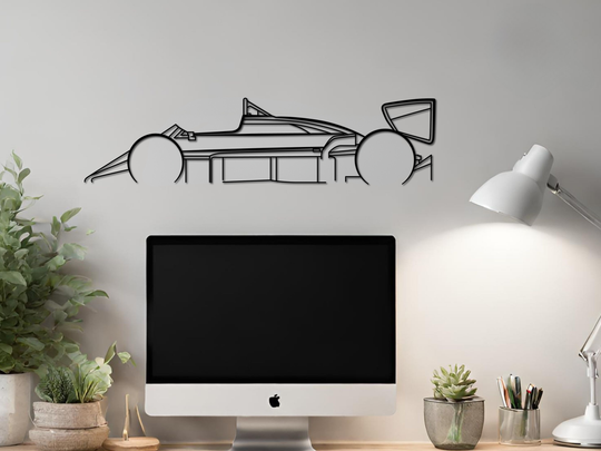 98T, Detailed Silhouette Metal Wall Art