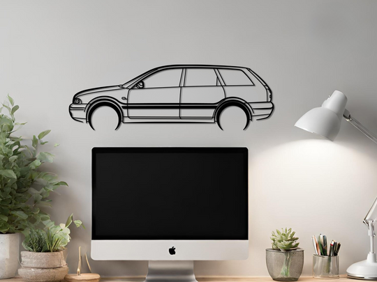 A4 B5 Estate, Detailed Silhouette Metal Wall Art