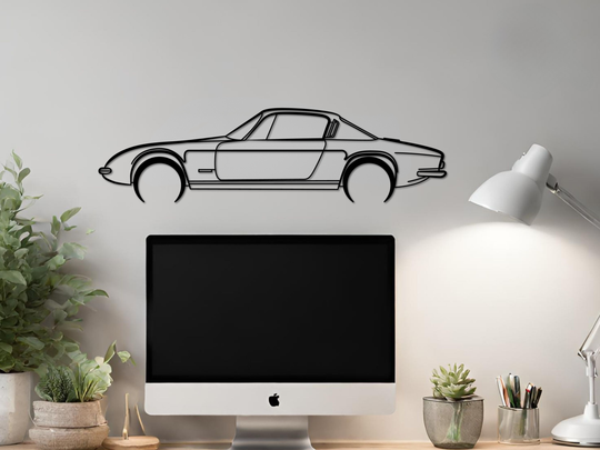 Elan Plus 2, Detailed Silhouette Metal Wall Art