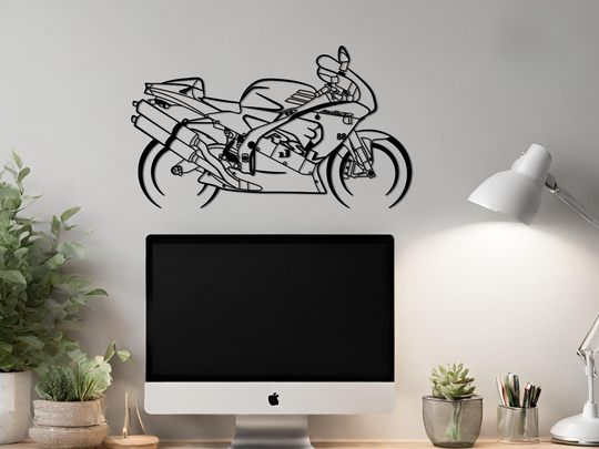 RSV MILLE SP, Detailed Silhouette Metal Wall Art