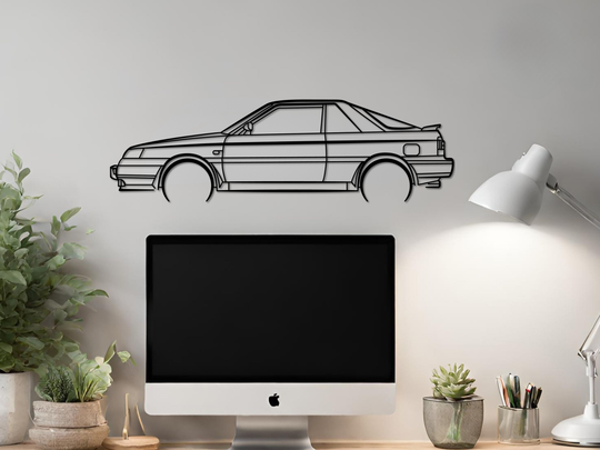 Sunny B12 Coupe, Detailed Silhouette Metal Wall Art