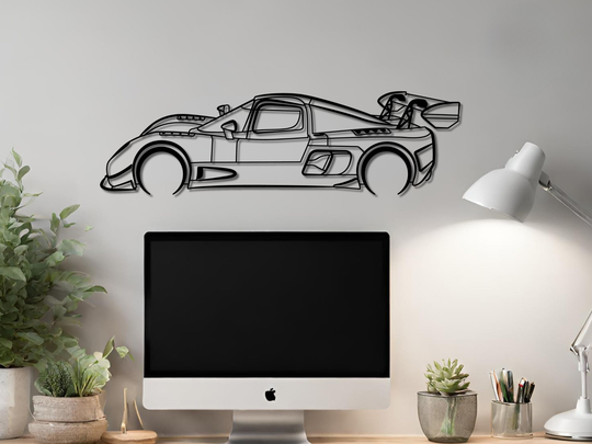 Ultima RS, Detailed Silhouette Metal Wall Art