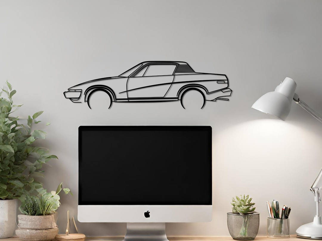 TR7, Detailed Silhouette Metal Wall Art