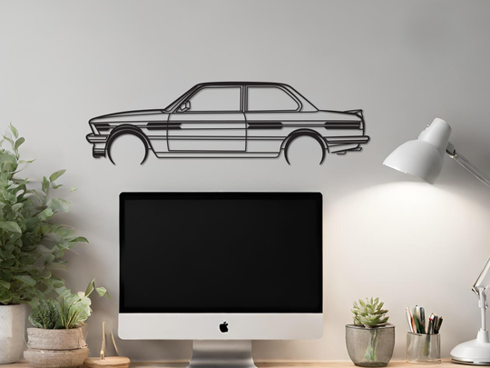 Alpina (E21) C1, Silhouette Metal Wall Art