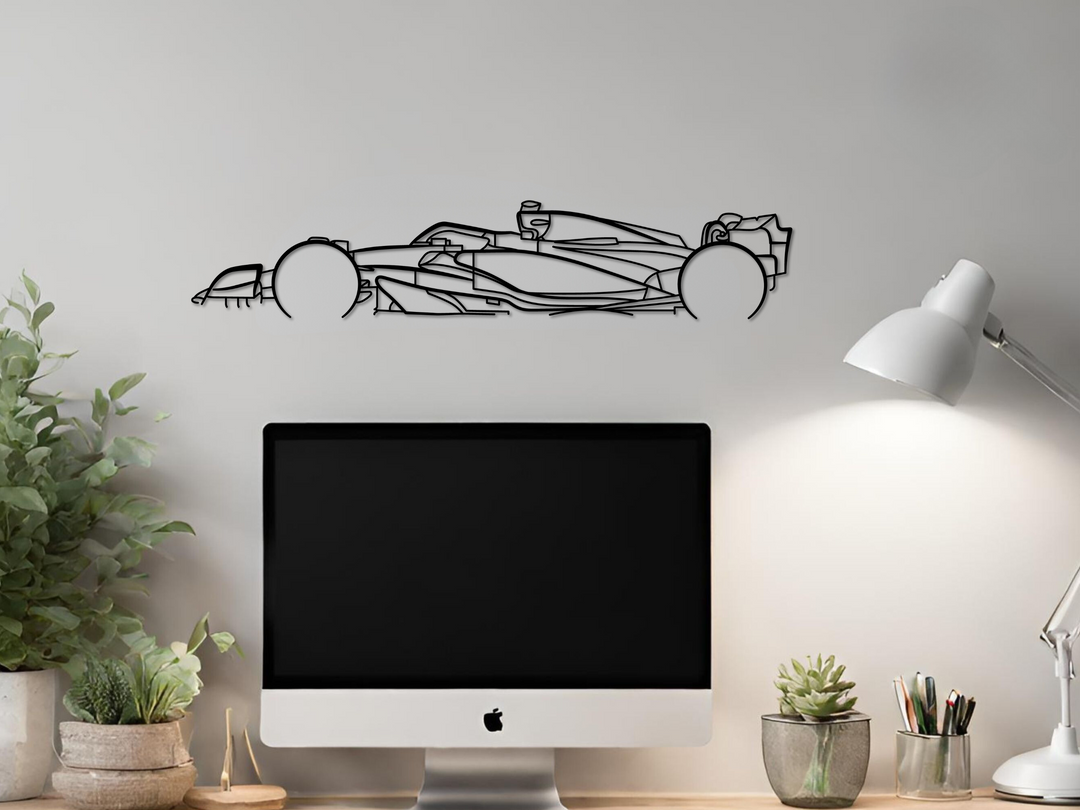 AMR 23 - 2023, Detailed Silhouette Metal Wall Art