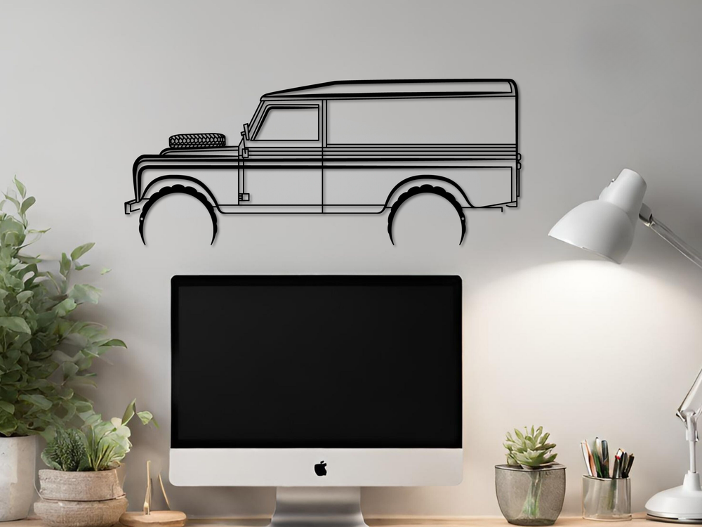 109 series 3, Detailed Silhouette Metal Wall Art