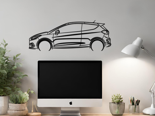 Fiesta ST (2018-2022), Silhouette Metal Wall Art