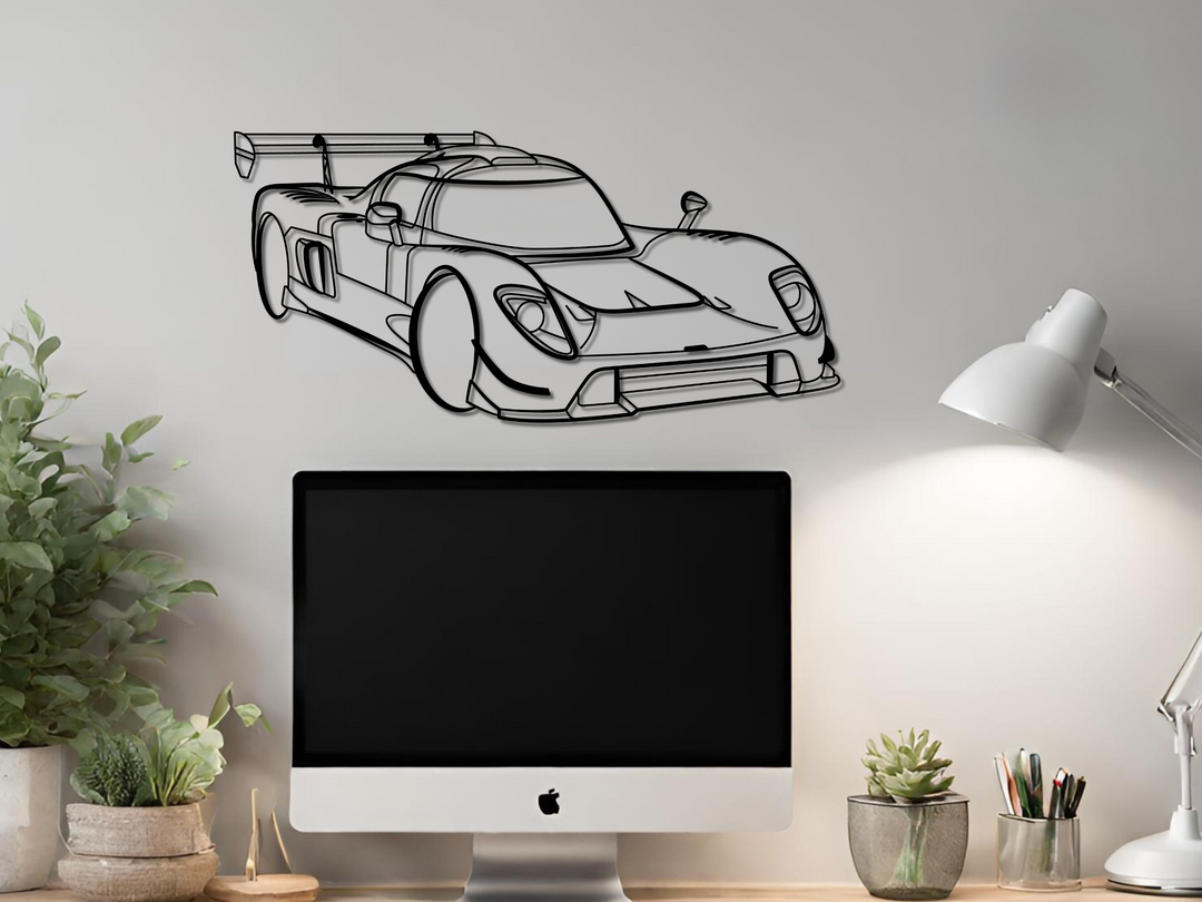 Ultima RS Front Angle, Silhouette Metal Wall Art