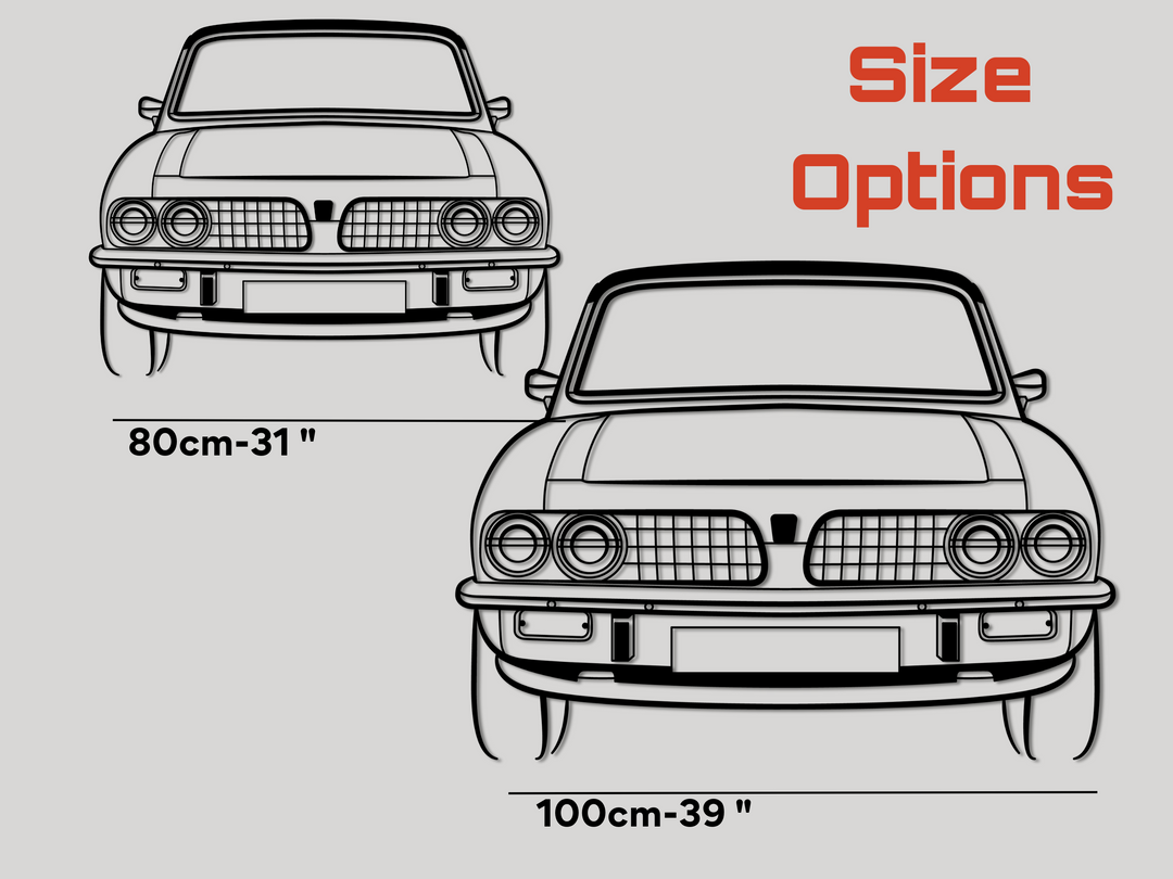 Dolomite Sprint Front, DetailedSilhouette Metal Wall Art