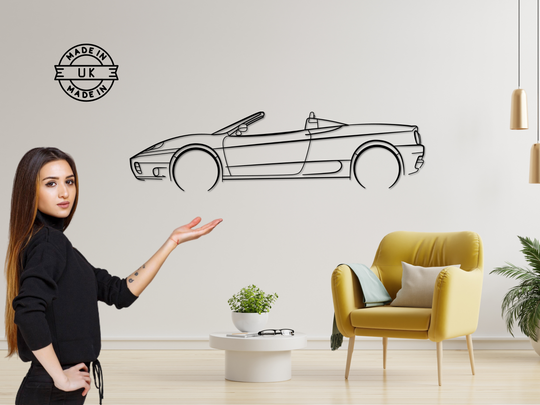 360 Spyder, Detailed Silhouette Metal Wall Art